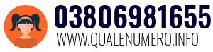 Numero di telefono 03806981655 03806981655