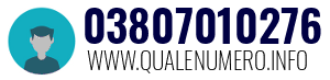 Numero di telefono 03807010276 03807010276