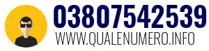 Numero di telefono 03807542539 03807542539