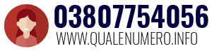 Numero di telefono 03807754056 03807754056