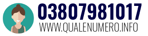 Numero di telefono 03807981017 03807981017