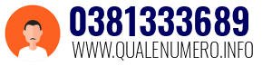 Numero di telefono 0381333689 0381333689
