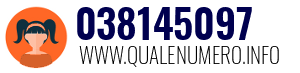 Numero di telefono 038145097 038145097