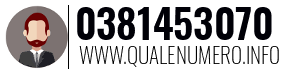 Numero di telefono 0381453070 0381453070