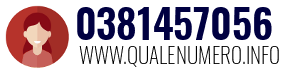 Numero di telefono 0381457056 0381457056