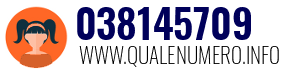 Numero di telefono 038145709 038145709