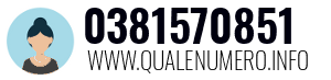 Numero di telefono 0381570851 0381570851
