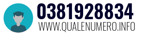 Numero di telefono 0381928834 0381928834