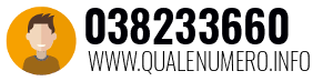 Numero di telefono 038233660 038233660