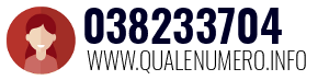 Numero di telefono 038233704 038233704