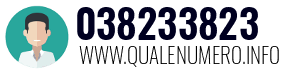 Numero di telefono 038233823 038233823