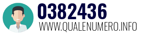 Numero di telefono 0382436 0382436