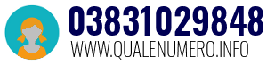 Numero di telefono 03831029848 03831029848