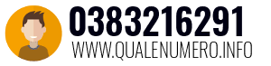 Numero di telefono 0383216291 0383216291