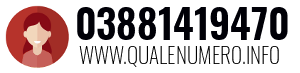 Numero di telefono 03881419470 03881419470