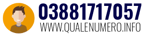 Numero di telefono 03881717057 03881717057