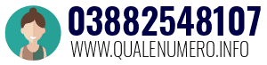Numero di telefono 03882548107 03882548107