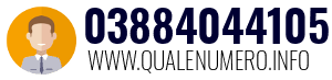 Numero di telefono 03884044105 03884044105