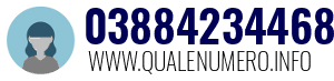Numero di telefono 03884234468 03884234468