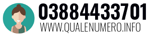 Numero di telefono 03884433701 03884433701