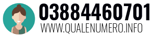 Numero di telefono 03884460701 03884460701