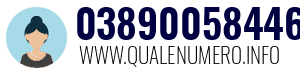 Numero di telefono 03890058446 03890058446