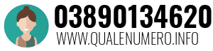 Numero di telefono 03890134620 03890134620