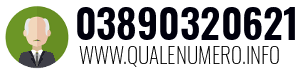 Numero di telefono 03890320621 03890320621