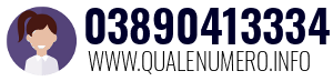 Numero di telefono 03890413334 03890413334