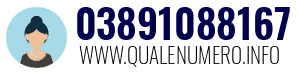 Numero di telefono 03891088167 03891088167