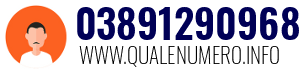 Numero di telefono 03891290968 03891290968