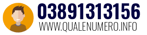 Numero di telefono 03891313156 03891313156
