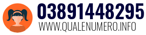 Numero di telefono 03891448295 03891448295