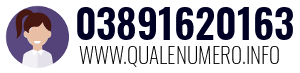 Numero di telefono 03891620163 03891620163