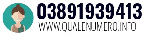 Numero di telefono 03891939413 03891939413