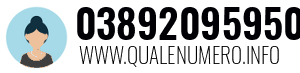 Numero di telefono 03892095950 03892095950