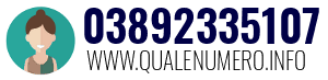 Numero di telefono 03892335107 03892335107