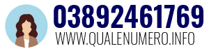 Numero di telefono 03892461769 03892461769