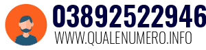 Numero di telefono 03892522946 03892522946