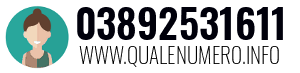 Numero di telefono 03892531611 03892531611