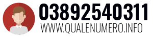 Numero di telefono 03892540311 03892540311