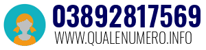 Numero di telefono 03892817569 03892817569