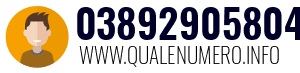 Numero di telefono 03892905804 03892905804