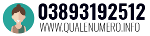 Numero di telefono 03893192512 03893192512