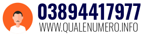 Numero di telefono 03894417977 03894417977