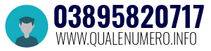 Numero di telefono 03895820717 03895820717