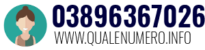 Numero di telefono 03896367026 03896367026