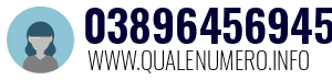 Numero di telefono 03896456945 03896456945