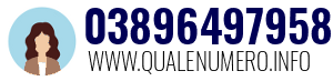 Numero di telefono 03896497958 03896497958
