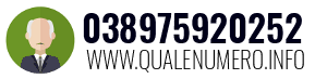 Numero di telefono 038975920252 038975920252
